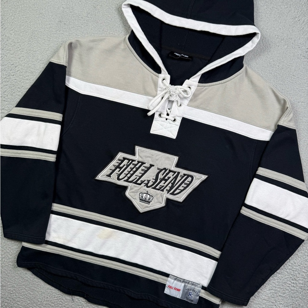Full send‎ nelk boys kings hockey jersey sweatshirt